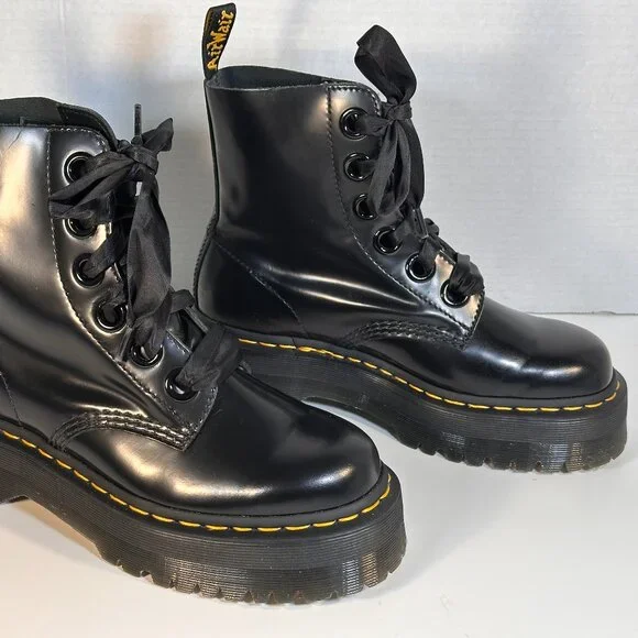Dr.Martens Combat Boots L-8 - Picture 11 of 16